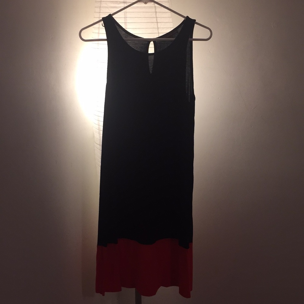 Color block midi dress